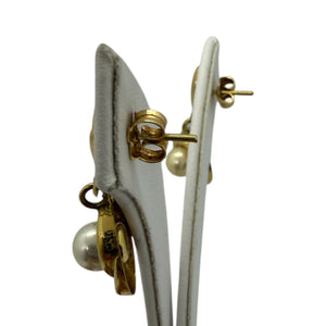 Boucles d'oreilles pendantes en or 18 carats