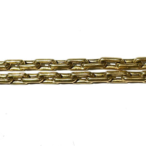 Collier maille trombone en or jaune 18 carats