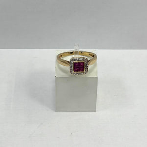 Bague Empierrée en or jaune 18 carats