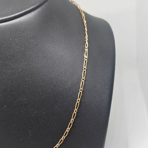 Collier  en Or Jaune 18 Carats, Maille Cheval Torsadée Longueur -45
