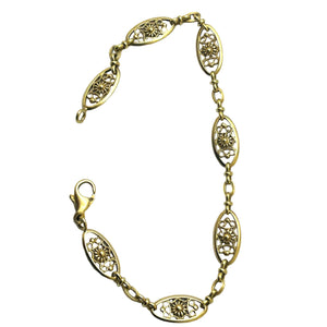 Bracelet Filigrane en Or Jaune 18 Carats