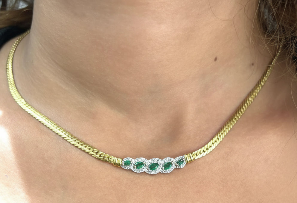 Collier Princesse en Or Jaune 18 K - 10.89 G