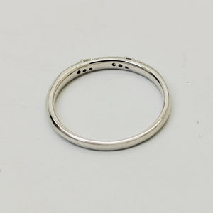 Bagues Alliance en Or Blanc 18K Diamants - Taille 53 -  1.99g
