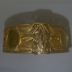 Bracelet manchette en Or jaune 18K 48.98 Grs