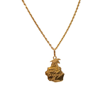 Pendentif Carte Réunion Or 18k