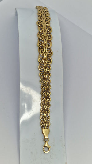 Bracelet Maillon Fantaisie en Or Jaune 18K - 14.21g