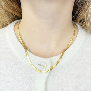 Collier Ras du Cou en Or Jaune - 9.29g