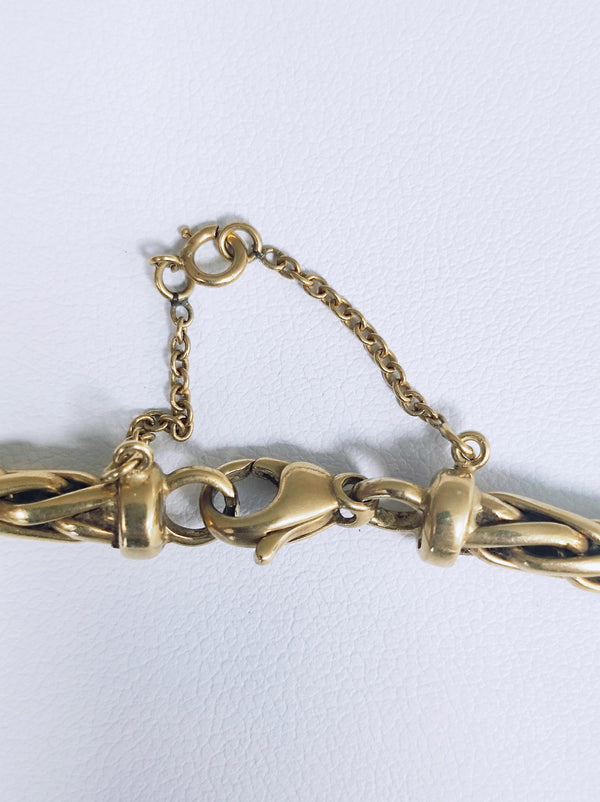 Collier Princesse en Or Jaune 18K Maille Palmier 45cm