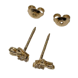 Boucles d'oreilles en Or Jaune 18K