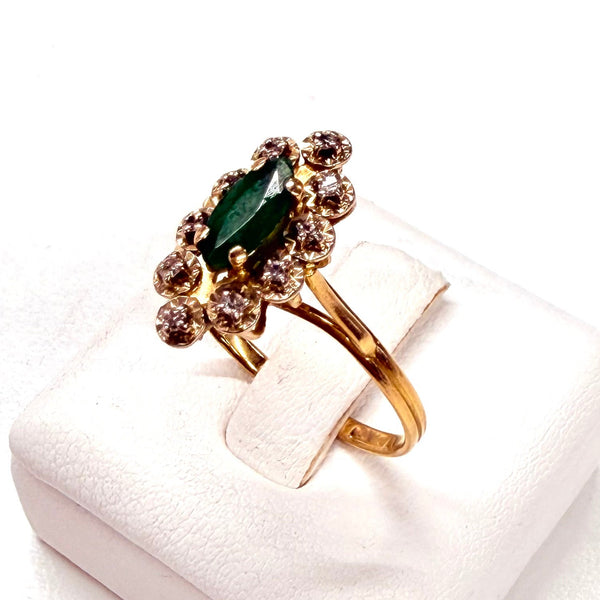 Bague Marguerite en Or Jaune 18K - Taille 53