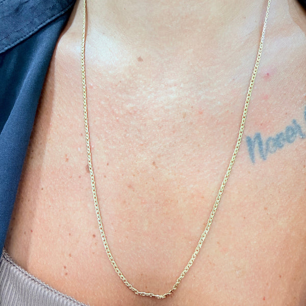 Collier chaîne en or jaune 18k 9.74 Grs