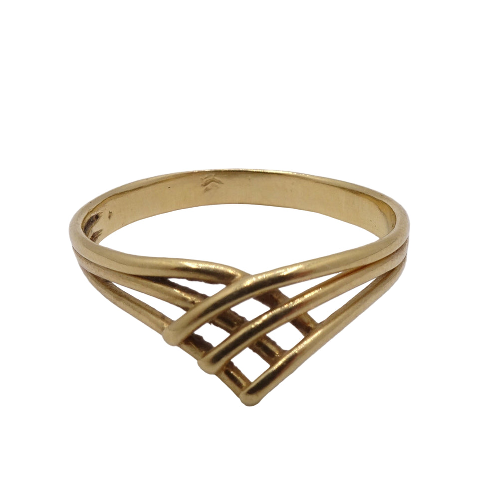 Anneau en Or Jaune 18K - Taille 54