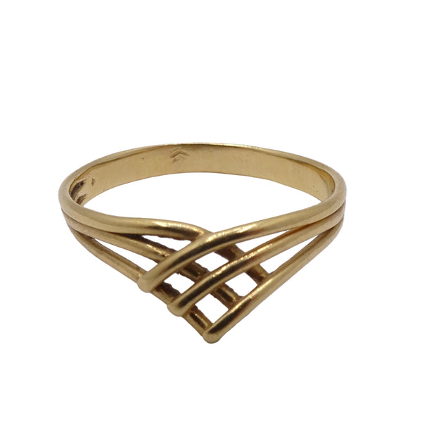 Anneau en Or Jaune 18K - Taille 54