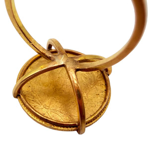 Authentique Bague Or 22 Carats avec pièces
