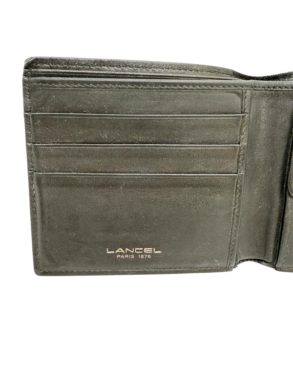 Portefeuille Lancel en crocodile noir