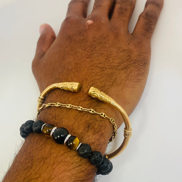 Bracelet Jonc en Or Jaune 18 Carats - 54.50 Grs