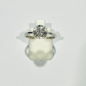Bague Empierrée en Diamant en Or Blanc 18 Carats