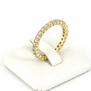 Bague Tour Complet en Or Jaune 18 K - Taille 42 - 2.40 G