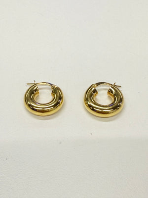 Boucles d'oreille Créoles en Or jaune 18K