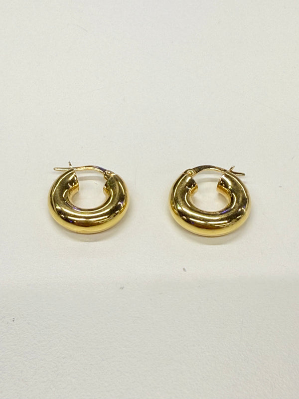 Boucles d'oreille Créoles en Or jaune 18K