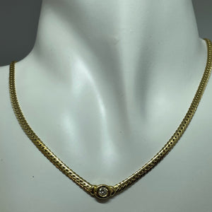 Collier Ras du Cou en Or Jaune 18K - 9.06g