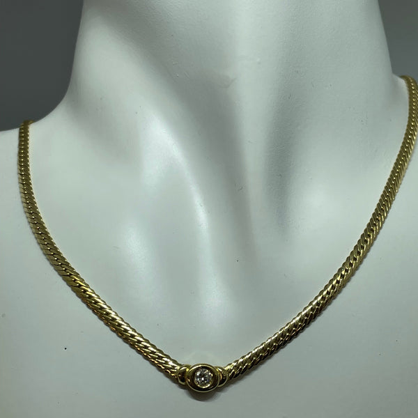 Collier Ras du Cou en Or Jaune 18K - 9.06g