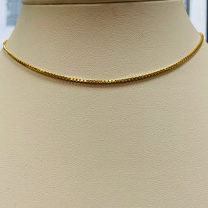 Collier Ras du Cou Or Jaune Vénitien 18K Lg40cm