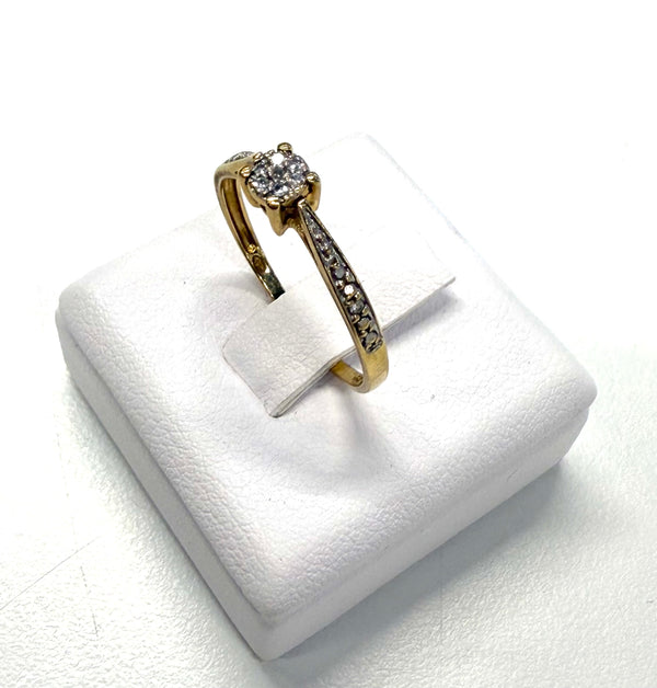 Bague en or jaune 18k Taille-54