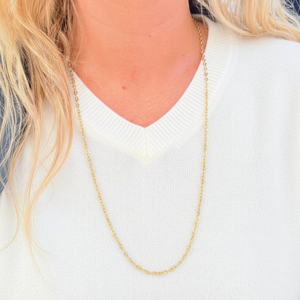 Sautoir en Or Jaune 18k 17.62 Grs - 66cm