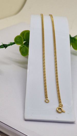 Collier Princesse en Or Jaune 18 carats, Maille Gourmette - 8.16 Grs