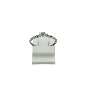 Bague Solitaire en Or Blanc 18K Taille-50