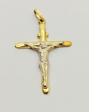 Pendentif Croix en Or Jaune 18K - 1.63 Grs