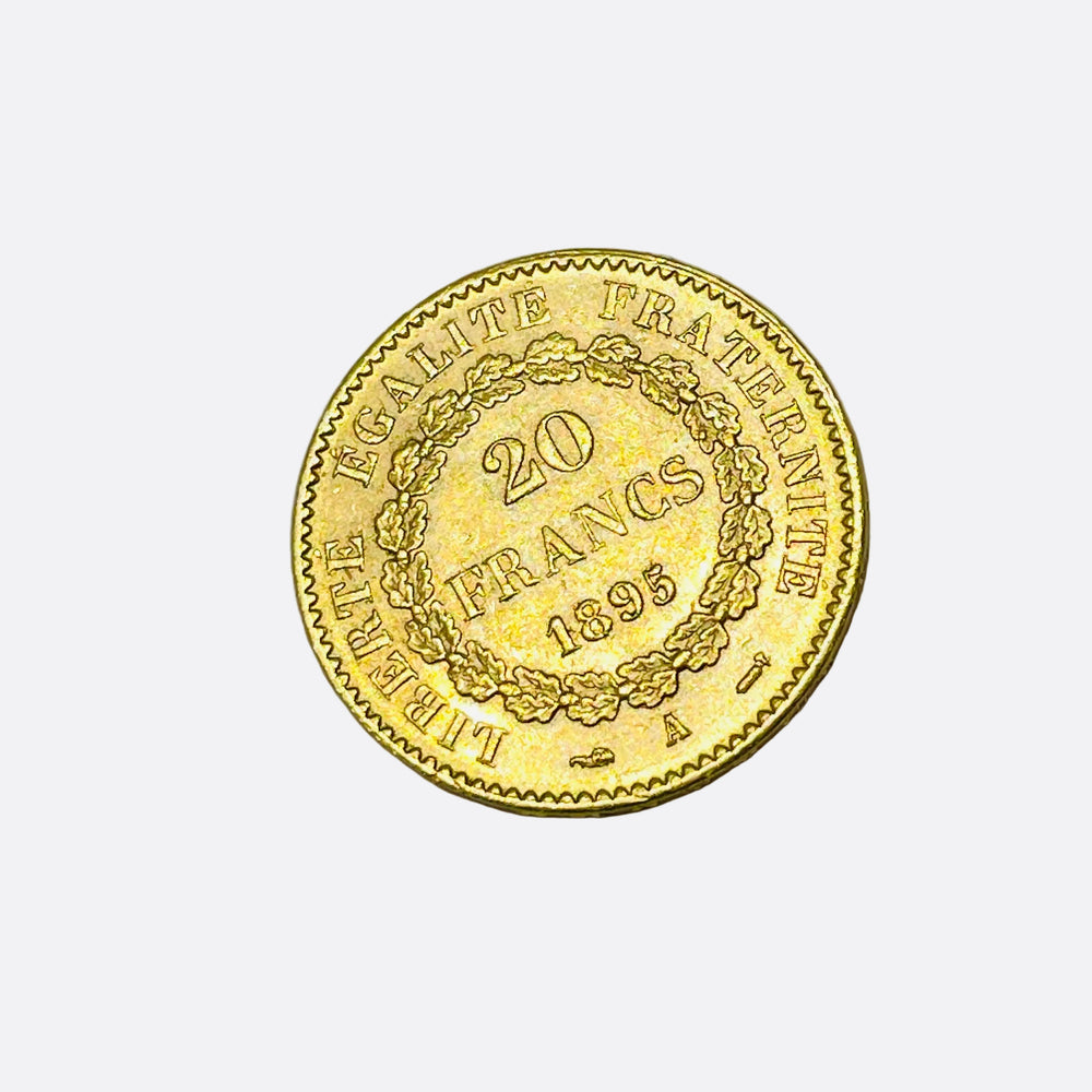 Pièce  en Or Jaune 20k - Napoléon Génie 1895- 6.45 Grs