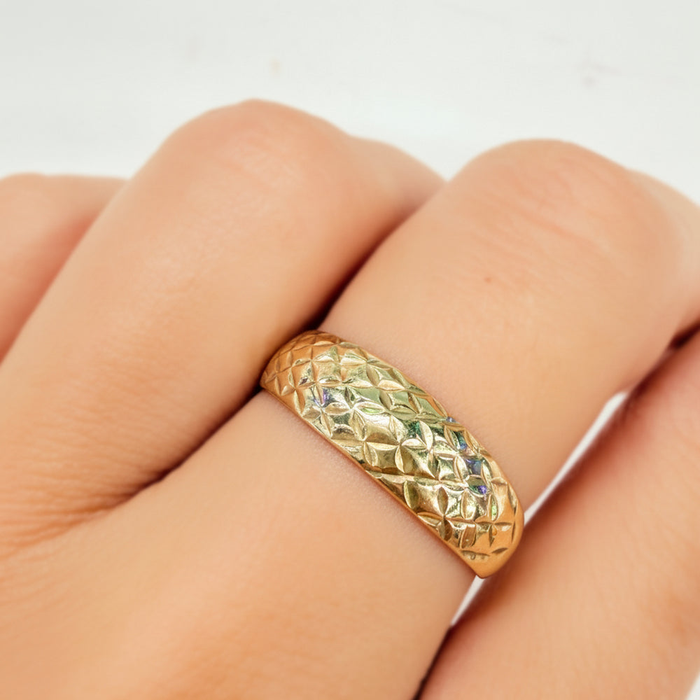 Bague en Or jaune 18k - Taille 56