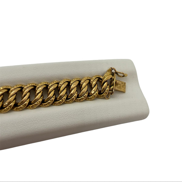 Bracelet Maille Américaine Or Jaune - 18k - L 20cm - 18.31 gr