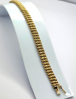 Bracelet Maille Américaine en Or Jaune 18 Carats