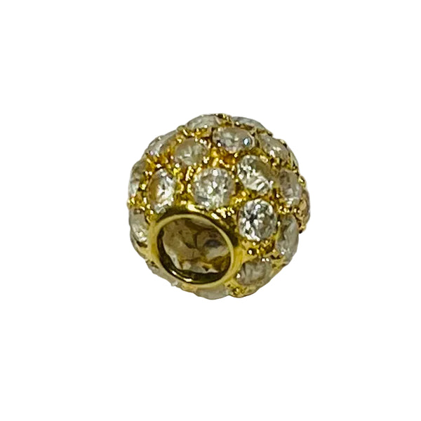 Pendentif Boule Or 18 Carats avec Zirconium