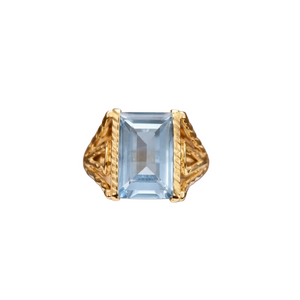Bague Ancienne en Or Jaune 18k - 5.5 G