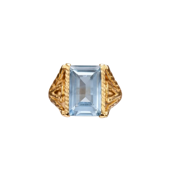 Bague Ancienne en Or Jaune 18k - 5.5 G