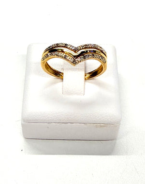 Bague Or Jaune 18K Taille-54