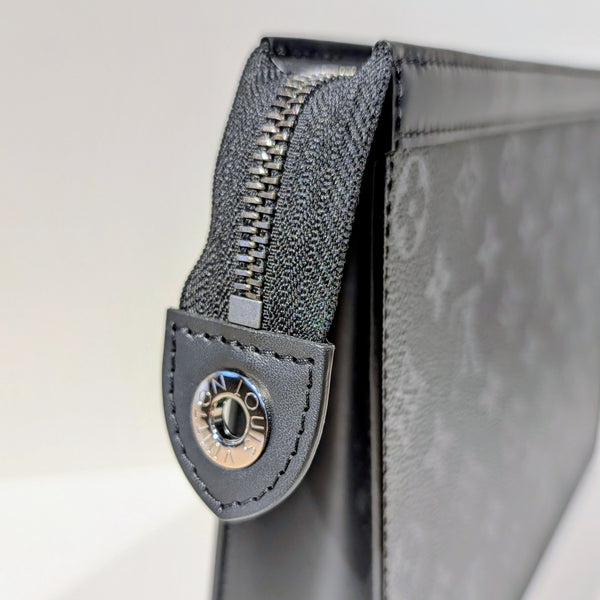 Louis Vuitton Pochette Eclipse Noir Cuir Très Bon État