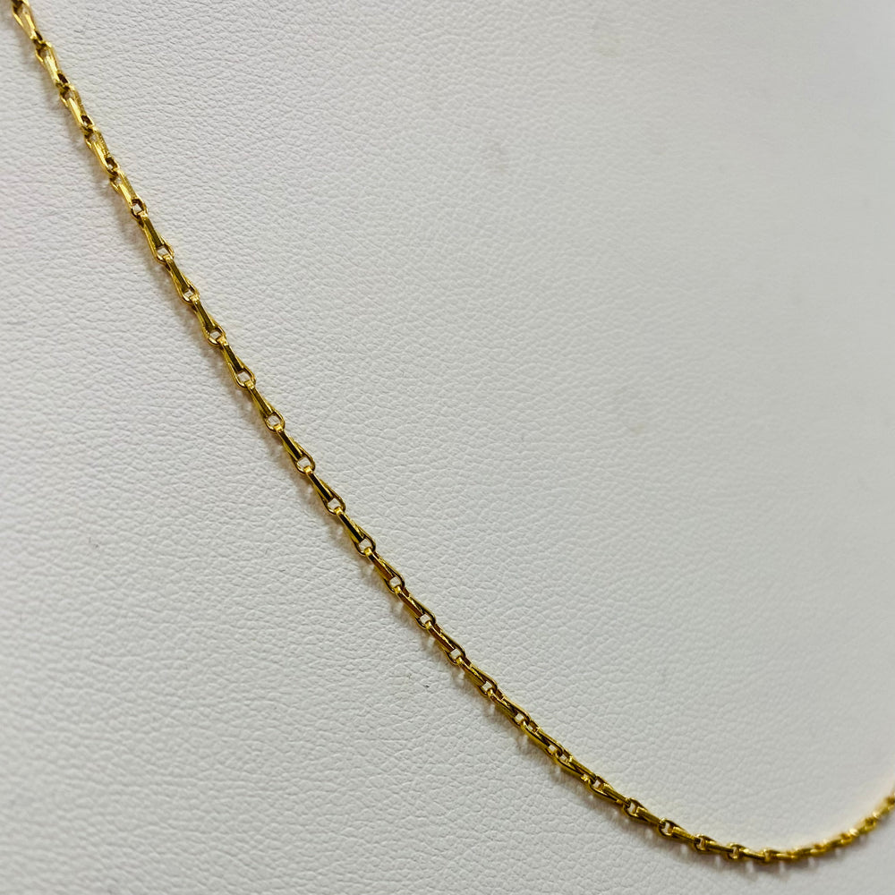Collier Matinée en Or Jaune 18K - Maille Originale 60cm