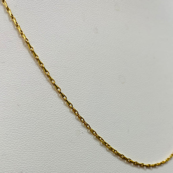 Collier Matinée en Or Jaune 18K - Maille Originale 60cm
