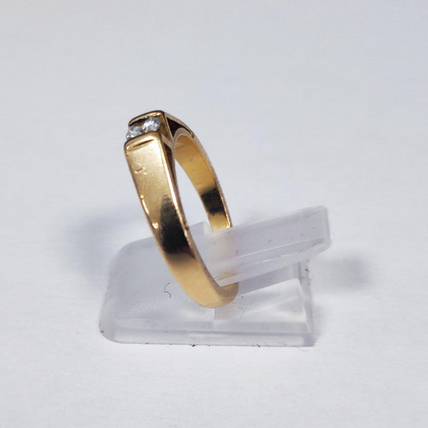 Bague en Or Jaune & Or Blanc 18K – Taille 54