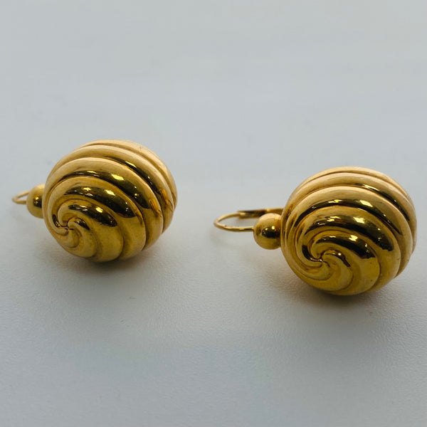 Boucles d'oreilles dormeuses en or jaune