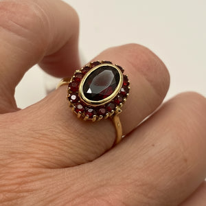 Bague marguerite en or jaune 18k -  4.90 G