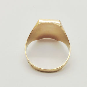 Chevalière en Or Jaune 18 K - Taille 69 - 6.75 Grs
