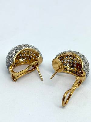 Boucles d'Oreilles en Or Jaune 18K - 12.84 Grs