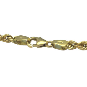 Collier Sautoir Or Jaune Maille Corde 18K