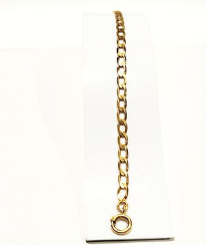Bracelet gourmette en or jaune 18K - 9.63g